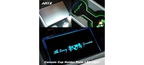 artx hyundai santa fe dm led cup holder console plates